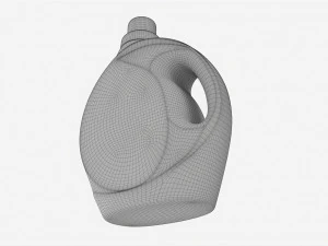 Plastic Bottle with Handle Mockup 03 3D Model