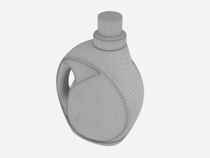 Plastic Bottle with Handle Mockup 03 3D Model