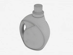 Plastic Bottle with Handle Mockup 03 3D Model