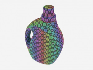 Plastic Bottle with Handle Mockup 03 3D Model