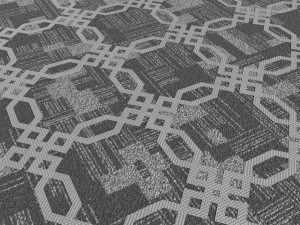 Yuvarlak Desenli Banyo Paspası 3D Model