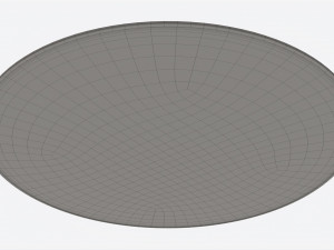 Round Patterned Bath Mat 3D Model