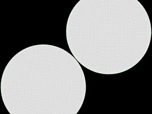 Yuvarlak Desenli Banyo Paspası 3D Model