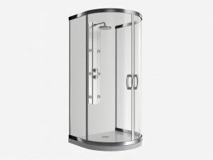 Semicircular Shower Enclosure 3D Model