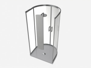 Semicircular Shower Enclosure 3D मॉडल