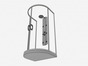 Semicircular Shower Enclosure 3D मॉडल
