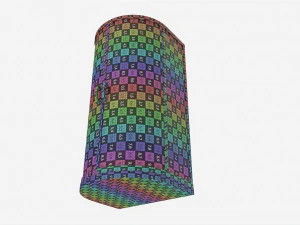 Box doccia semicircolare Modello 3D