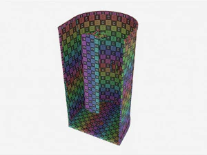 Box doccia semicircolare Modello 3D