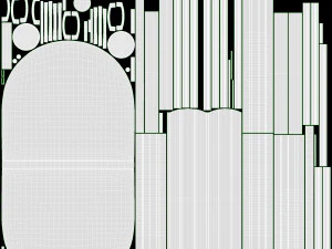 Box doccia semicircolare Modello 3D