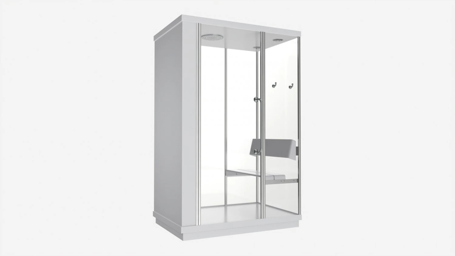 Shower-steam Two People Cabin 3D Model .c4d .max .obj .3ds .fbx .stl .blend 
