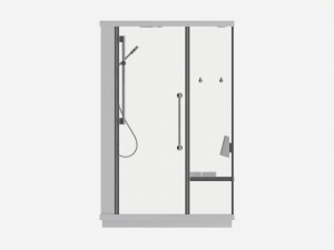 Shower-steam Two People Cabin Modelo 3D