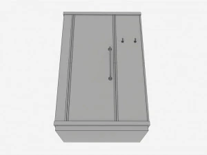 Shower-steam Two People Cabin 3D Model