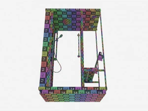 Shower-steam Two People Cabin 3D Model