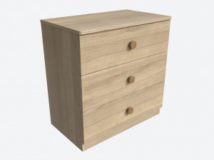 Small Children 3-drawer Dresser Modelo 3D