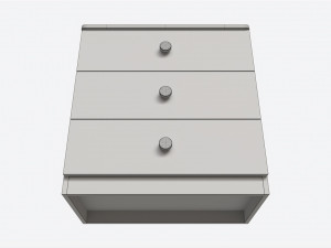 Small Children 3-drawer Dresser 3D Model