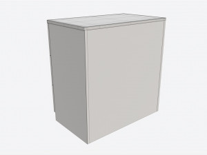 Small Children 3-drawer Dresser 3D Model