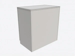 Cassettiera a 3 cassetti per bambini piccoli Modello 3D