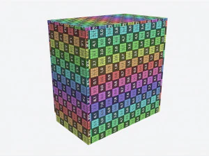 Cassettiera a 3 cassetti per bambini piccoli Modello 3D