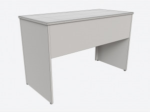 Study Desk Wooden Simple 3D Модель