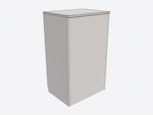 Tall Children 5-drawer Dresser 3D 모델