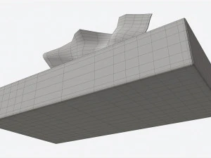 Tissue Box Rectangular Mockup 3D Model