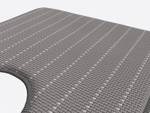 Toilet Bathroom Soft Rug 3D Model