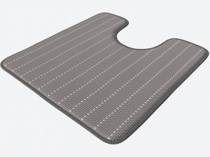 Toilet Bathroom Soft Rug 3D 모델