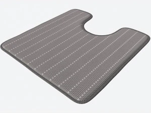 Toilet Bathroom Soft Rug 3D Model