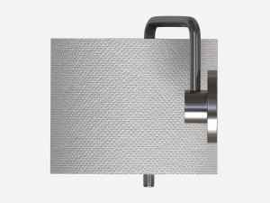 Toilet Paper Roll on Wall Mount 01 3D Model