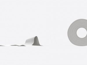 Toilet Paper Roll with Unrolled Part Modèle 3D