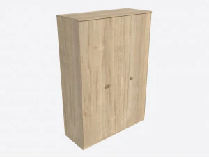 Armadio 3 ante in legno Modello 3D