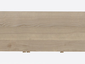 Wardrobe 3-door Wooden Modèle 3D