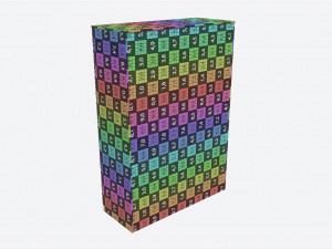 Wardrobe 3-door Wooden Modèle 3D