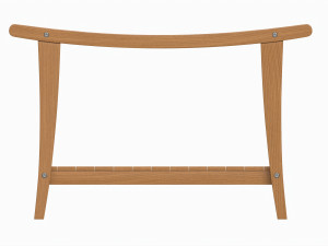 Bathroom Bench with Shelf Modello 3D