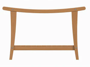 Panca da bagno con ripiano Modello 3D