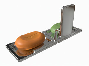 Bathroom Double Soap Holder 01 3D Модель