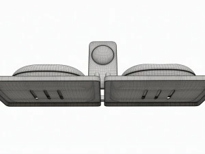 Bathroom Double Soap Holder 01 3D Model
