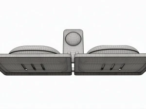 Bathroom Double Soap Holder 01 3D Model