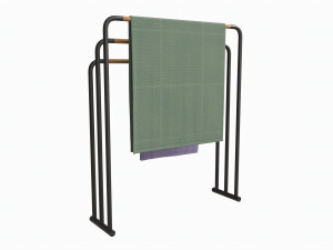 Bathroom Floor Towel Hanger Modelo 3D
