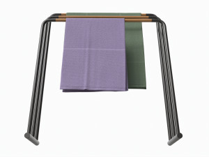 Bathroom Floor Towel Hanger Modelo 3D