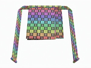 Bathroom Floor Towel Hanger Modelo 3D