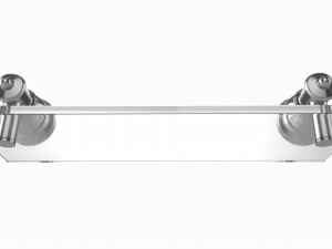 Bathroom Glass Shower Shelf 3D Model
