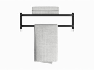 Bathroom Towel Rail Rack with Towels 3D Model