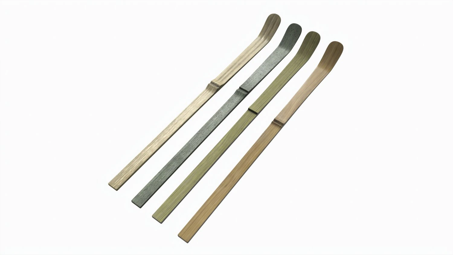 Japanese Bamboo Matcha Powder Spoon 3D Model .c4d .max .obj .3ds .fbx .stl .blend 