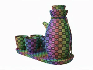 Japanese Ceramic Sake Set 03 3D Model