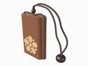 Japanese Inro Wooden Box 3D Model