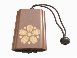 Japanese Inro Wooden Box 3D Model