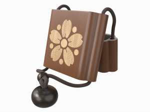 Japanese Inro Wooden Box Open 3D Model
