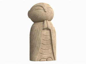 Japanese Jizo Figurine 3D Модель
