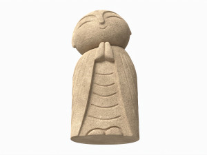 Japanese Jizo Figurine Modelo 3D